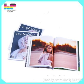 High quality hardback sewn photo magazine book printing from China